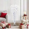 Dirbtinė Kalėdų eglutė su 150 LED Balta 120 cm PVC ir Plienas
