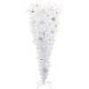 Dirbtinė Kalėdų eglutė su 150 LED Balta 120 cm PVC ir Plienas