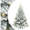 Dirbtinė Kalėdų eglutė su 150 LED Balta 120 cm PE ir PVC