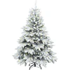 Dirbtinė Kalėdų eglutė su 150 LED Balta 120 cm PE ir PVC