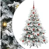 Dirbtinė Kalėdų eglutė su 150 LED Balta 120 cm PE ir PVC