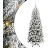Dirbtinė Kalėdų eglutė su 150 LED s stovu Balta 150 cm