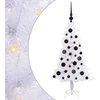 Dirbtinė Kalėdų eglutė su 150 LED Balta 120 cm PVC ir plienas