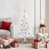 Dirbtinė Kalėdų eglutė su 150 LED Balta 120 cm PVC ir plienas
