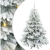 Dirbtinė Kalėdų eglutė su 150 LED Balta 150 cm PE ir PVC