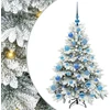 Dirbtinė Kalėdų eglutė su 150 LED Balta 120 cm PE ir PVC