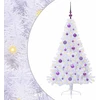 Dirbtinė Kalėdų eglutė su 150 LED Balta 150 cm PVC ir Plienas