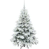 Dirbtinė Kalėdų eglutė su 150 LED Balta 120 cm PE ir PVC