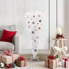 Dirbtinė Kalėdų eglutė su 150 LED Balta 120 cm PVC ir Plienas