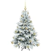 Dirbtinė Kalėdų eglutė su 150 LED Balta 120 cm PE ir PVC