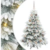 Dirbtinė Kalėdų eglutė su 150 LED Balta 120 cm PE ir PVC