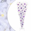 Dirbtinė Kalėdų eglutė su 150 LED Balta 120 cm PVC ir Plienas