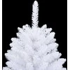 Dirbtinė Kalėdų eglutė 150 LED PVC ir Plienas Balta