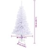 Dirbtinė Kalėdų eglutė su 150 LED Balta 150 cm PVC ir plienas
