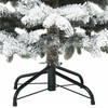 Dirbtinė Kalėdų eglutė su 150 LED Balta 150 cm PE ir PVC