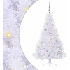 Dirbtinė Kalėdų eglutė su 150 LED Balta 150 cm PVC ir Plienas