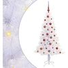 Dirbtinė Kalėdų eglutė su 150 LED Balta 150 cm PVC ir plienas