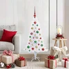Dirbtinė Kalėdų eglutė su 150 LED Balta 120 cm PVC ir plienas