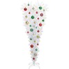 Dirbtinė Kalėdų eglutė su 150 LED Balta 120 cm PVC ir Plienas