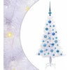 Dirbtinė Kalėdų eglutė su 150 LED Balta 120 cm PVC ir plienas
