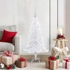 Dirbtinė Kalėdų eglutė su 150 LED Balta 120 cm PVC ir plienas