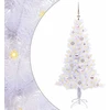 Dirbtinė Kalėdų eglutė su 150 LED Balta 150 cm PVC ir plienas