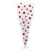 Dirbtinė Kalėdų eglutė su 150 LED Balta 120 cm PVC ir Plienas