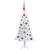 Dirbtinė Kalėdų eglutė su 150 LED Balta 120 cm PVC ir plienas