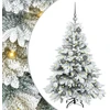 Dirbtinė Sulankstoma Kalėdų Eglutė 120 cm 150 LED Šilta balta