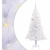 Dirbtinė Kalėdų eglutė su 150 LED Balta 150 cm PVC ir plienas