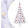 Dirbtinė Kalėdų eglutė su 150 LED Balta 150 cm PVC ir Plienas
