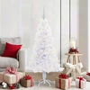 Dirbtinė Kalėdų eglutė su 150 LED Balta 150 cm PVC ir plienas