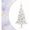 Dirbtinė Kalėdų eglutė su 150 LED Balta 120 cm PVC ir plienas