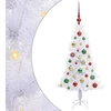 Dirbtinė Kalėdų eglutė su 150 LED Balta 120 cm PVC ir plienas