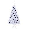 Dirbtinė Kalėdų eglutė su 150 LED Balta 150 cm PVC ir Plienas