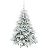 Dirbtinė Kalėdų eglutė su 150 LED Balta 120 cm PE ir PVC