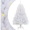 Dirbtinė Kalėdų eglutė su 150 LED Balta 120 cm PVC ir metalas