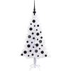 Dirbtinė Kalėdų eglutė su 150 LED Balta 120 cm PVC ir plienas