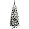 Dirbtinė Kalėdų eglutė su 150 LED s stovu Balta 150 cm