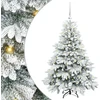 Dirbtinė Kalėdų eglutė su 150 LED Balta 120 cm PE ir PVC