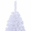 Dirbtinė Kalėdų eglutė su 150 LED Balta 150 cm PVC ir Plienas