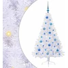Dirbtinė Kalėdų eglutė su 150 LED Balta 150 cm PVC ir Plienas