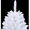 Dirbtinė Kalėdų eglutė su 150 LED Balta 120 cm PVC ir metalas