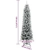 Dirbtinė Kalėdų eglutė su 150 LED lempučių ir sniegu, 120cm