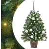 Dirbtinė Kalėdų eglutė su 150 LED s stovu Žalia 95 cm PE ir PVC
