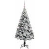 Dirbtinė Kalėdų eglutė Balta 150 cm PVC ir Plienas ir Plastikas