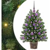 Dirbtinė Kalėdų eglutė su 150 LED s stovu Žalia 95 cm PE ir PVC