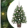Dirbtinė Kalėdų eglutė su 150 LED s stovu Žalia 75 cm PE ir PVC