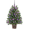 Dirbtinė Kalėdų eglutė su 150 LED s stovu Žalia 95 cm PE ir PVC