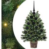 Dirbtinė Kalėdų eglutė su 150 LED s stovu Žalia 75 cm PE ir PVC